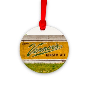 Vernors Detroit Ornament, Vernors Pop Gift, Vernors Pop Soda, Vernors Ornament, Detroit Ornament - Detroit Gift - Vernors Gift - Soda Pop