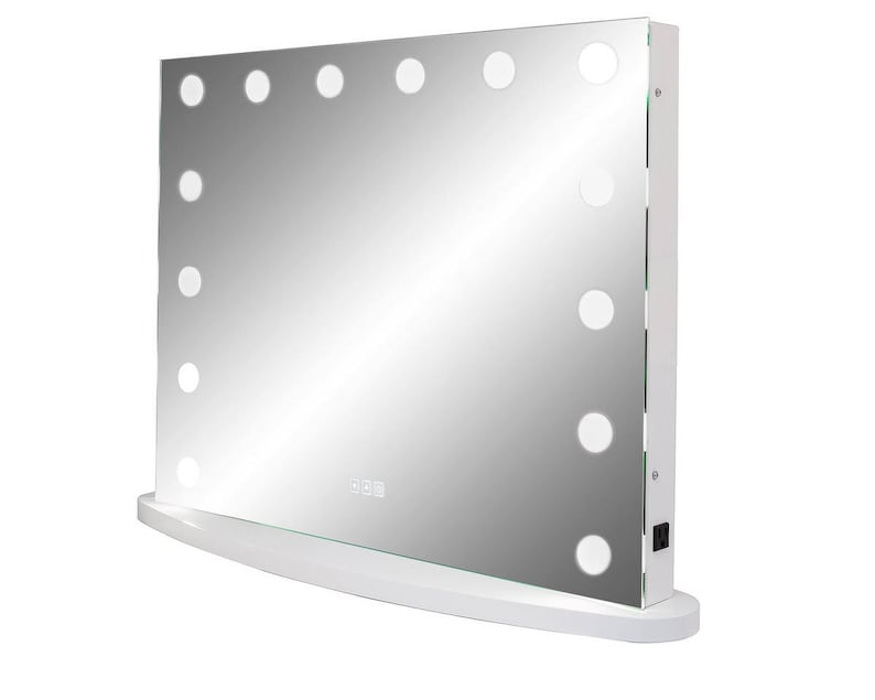 XL Hollywood Impulse LED Lighted Vanity Mirror w/ Touch Dimmer Etsy
