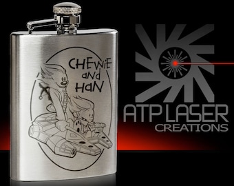 FK1008-Chewie And Han - Star wars Calvin and Hobbes Parody