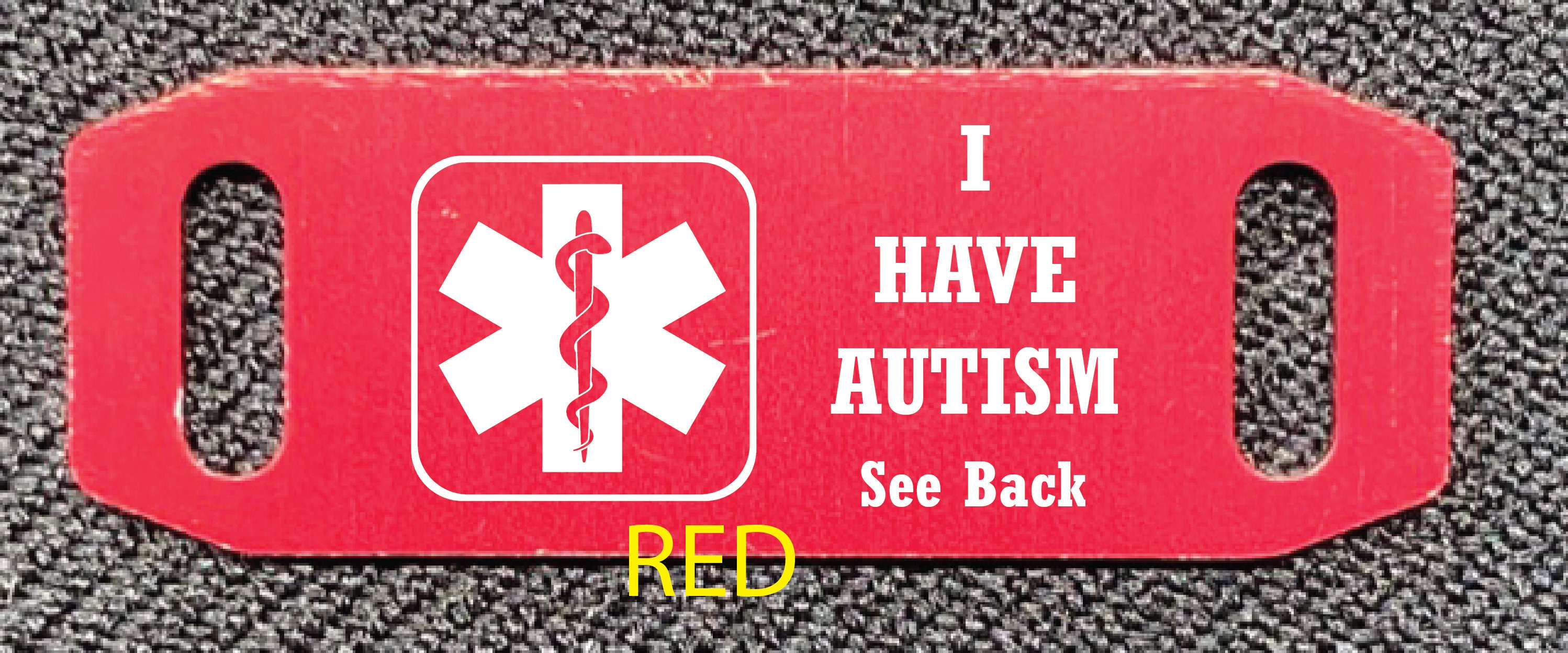 ID1003 Autism/Medical ID SHOE tags Pair Custom Etsy