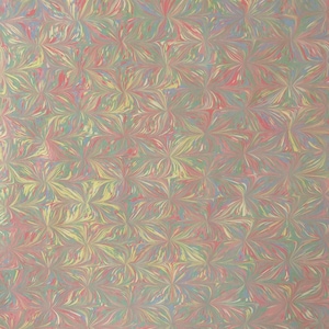 Hand Marbled Paper 19x24 inches (#63)