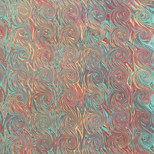 Hand Marbled Paper 19x24 inches (#75)