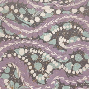 Hand Marbled Paper 19x24 inches (#73)