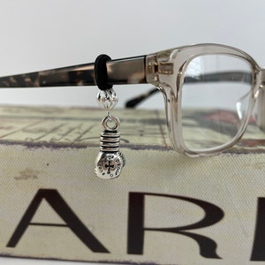 Boxing Glove Charm 3D Glasses Charm Silver Dangle Spectacles Eye Glasses Gift