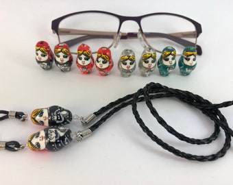 Russie Doll Glasses Chain Eye Glasses Cord Porcelain Perlée Lanyard Office Cadeau Couleur Choix