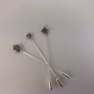 Keltischer Knoten Pins Revers Schal Pin Hut oder Hijab Stick Pin tibetischen Stil