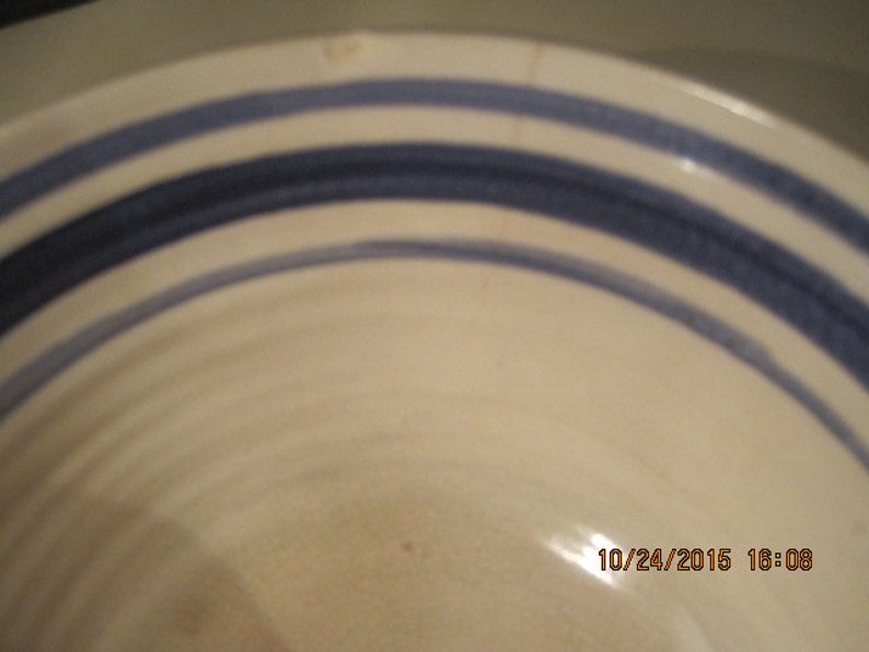 Vintage cobalt blue checker large 10 inch mixing bowl kitchen Etsy