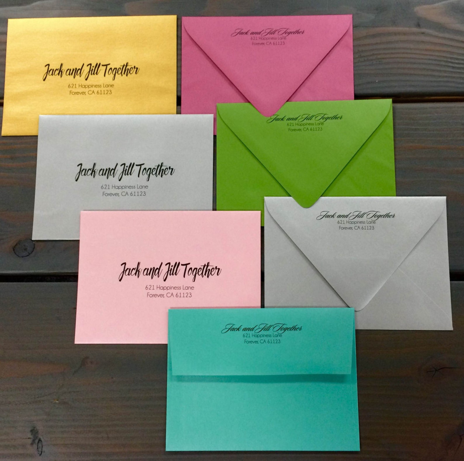 Envelope Return Address Printing Service Etsy