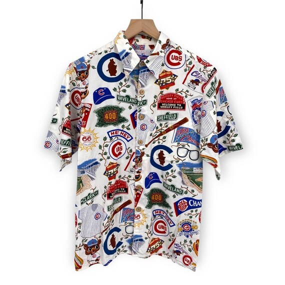 Reyn Spooner Chicago Cubs Aloha Button Down Shirt Sz Medium - Etsy