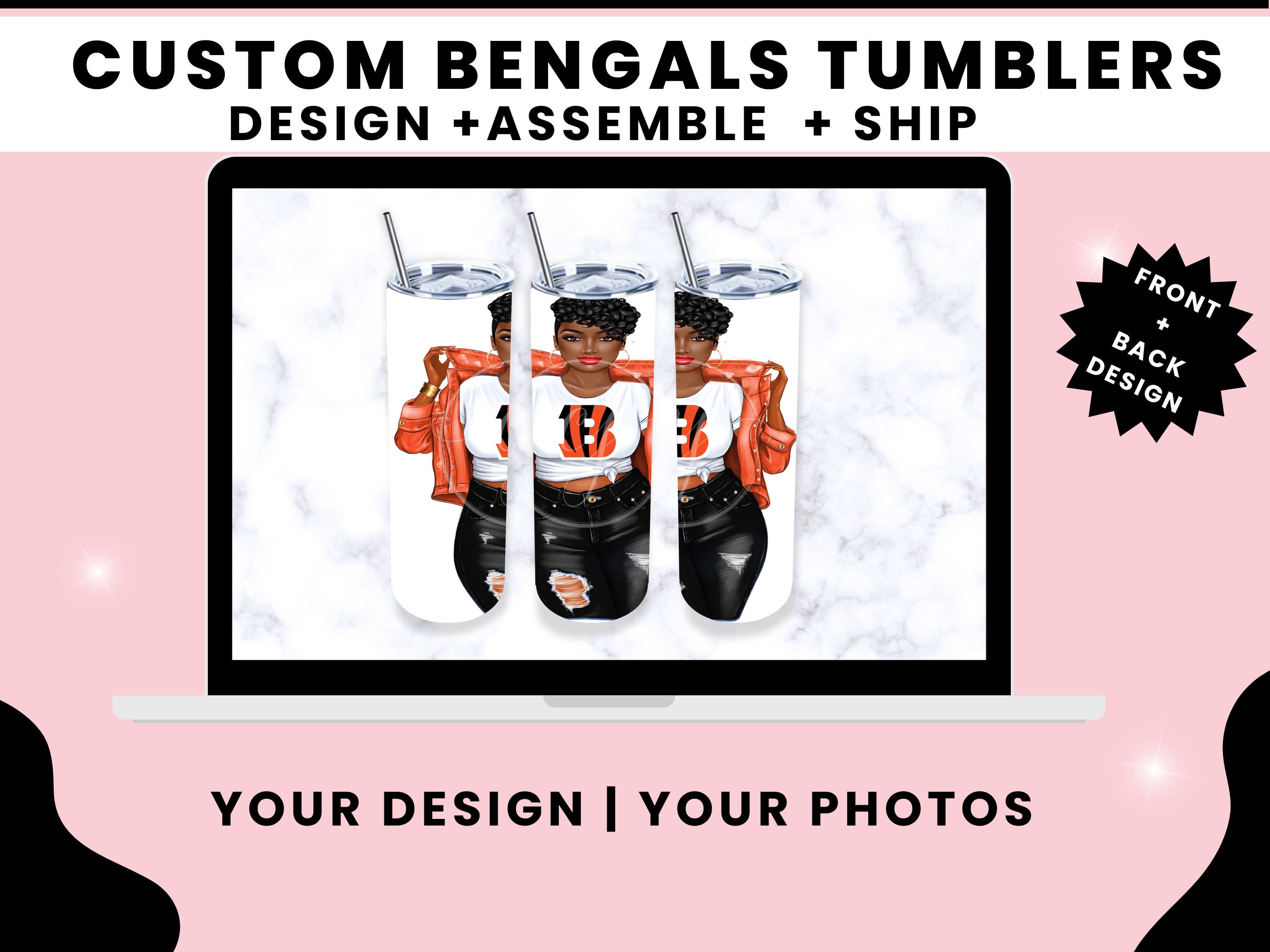 Custom Bengals Tumbler #boutthatcricutlife  Diy tumblers, Custom tumbler  cups, Tumbler cups