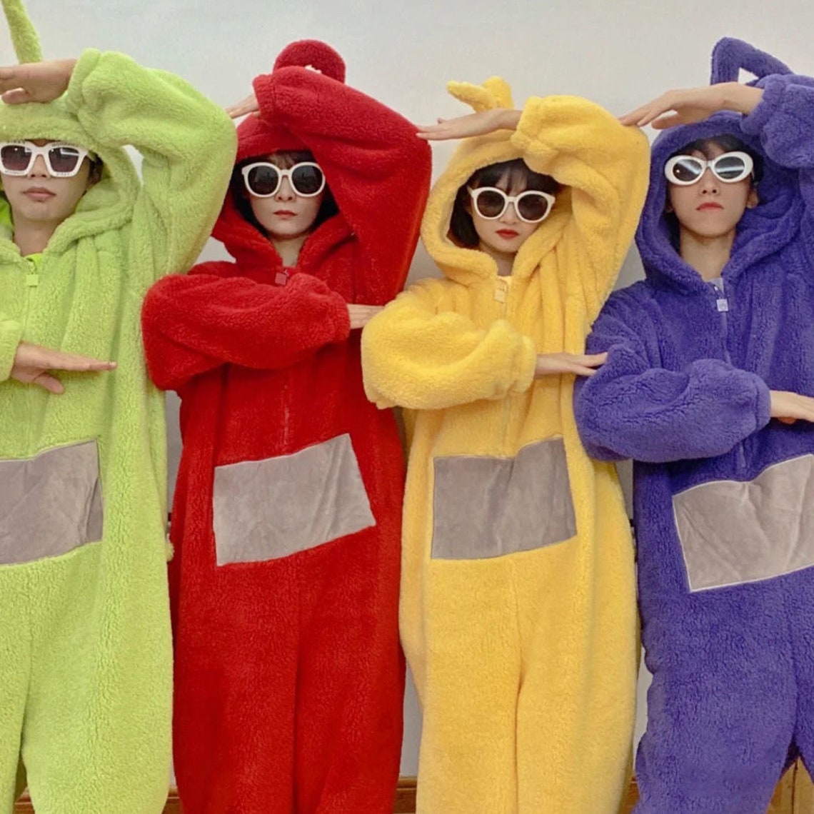 Funny Halloween Cosplay Teletubbies Costumes Winter Pajamas Etsy Canada