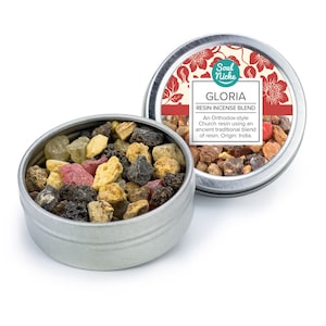 Gloria - Resin Incense - Catholic Church Incense - Charcoal Incense - Natural Incense - Loose Incense - Traditional Incense - Incense - Tin