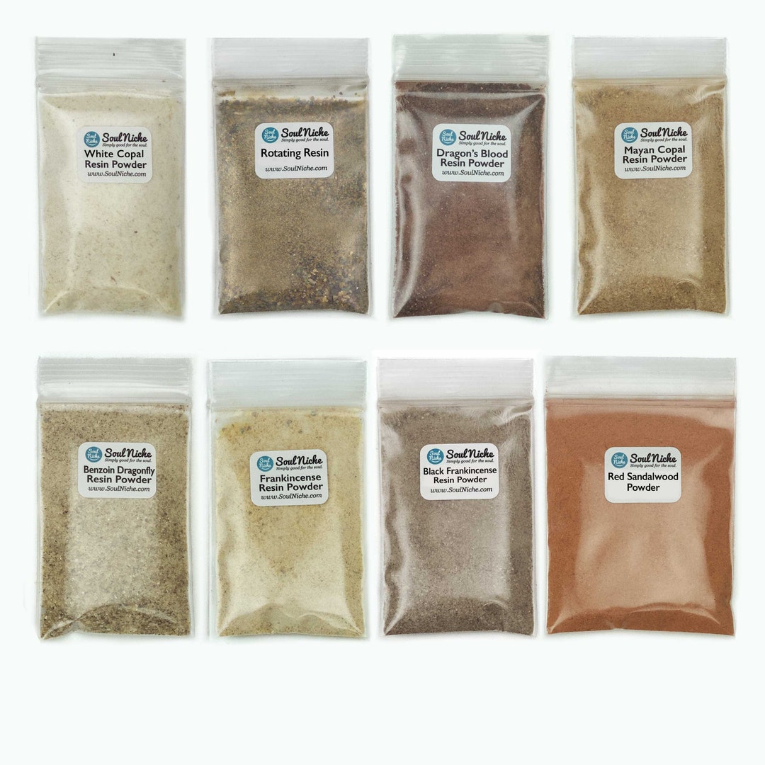 Powdered Coarse Ground Siftings Resin Incense Sampler Incense Resin