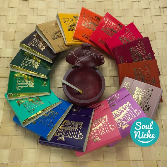 16 Incense Matches & Burner All 16 Scents Incense Matches Etsy