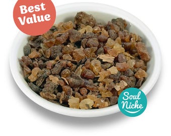 Myrrh Gum Resin Incense Peasize Commiphora Myrrha Natural Loose Incense Earthy Oaky Bittersweet for burning charcoal