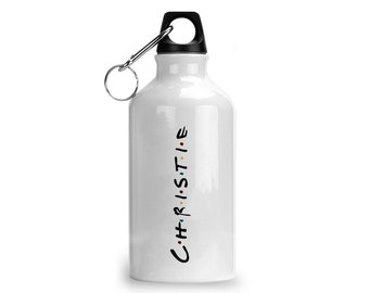 Personalised Name - Friends TV show - gift water bottle, Chilly Flask Aluminium Sports Water Bottle Custom