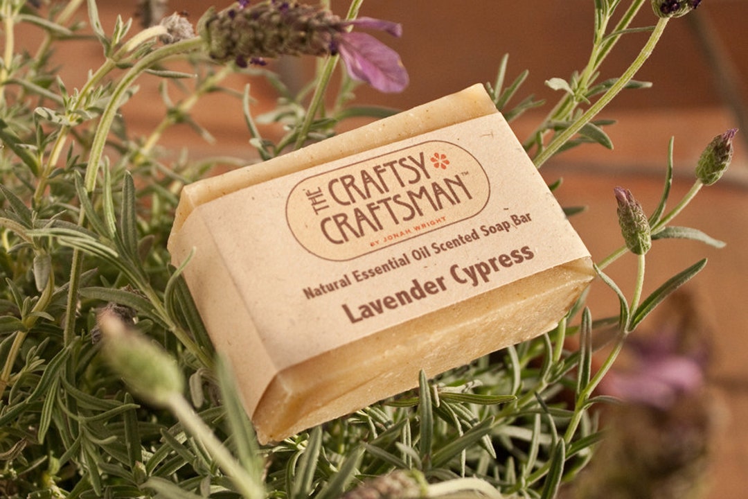 Lavender Cypress Soap Bar - Natural Essential Oil Scented - Etsy