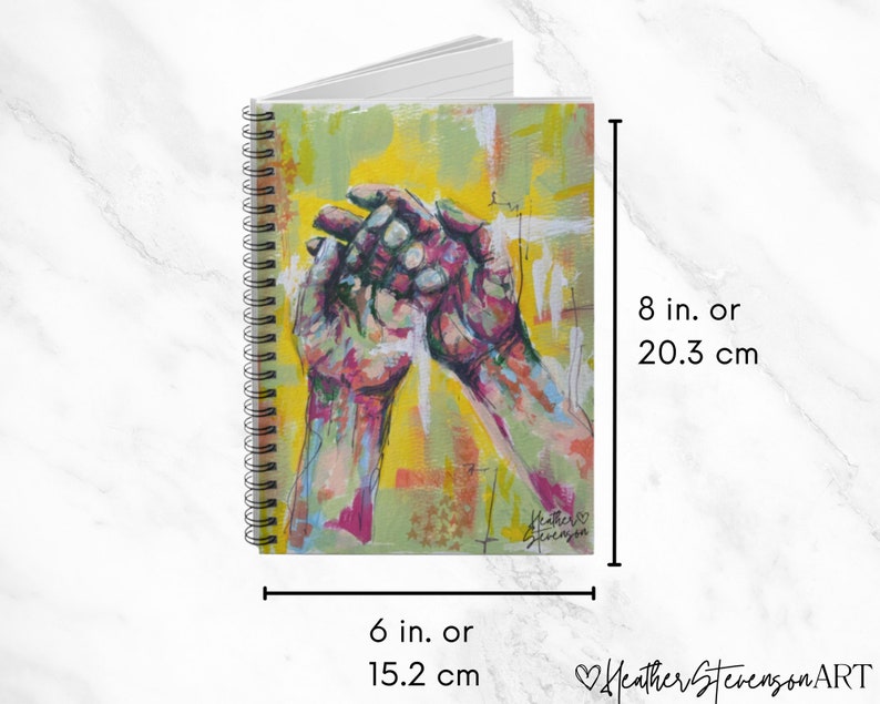 Hands Spiral Notebook Ruled Line, Impressionist Art, Abstract Art ...