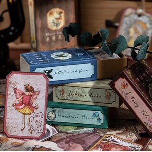 50 pcs Vintage sticker, Color Themed Aesthetic Sticker Booklet For Scrapbooking, bojo, scenery stickers, journal, planner sticker All (5)