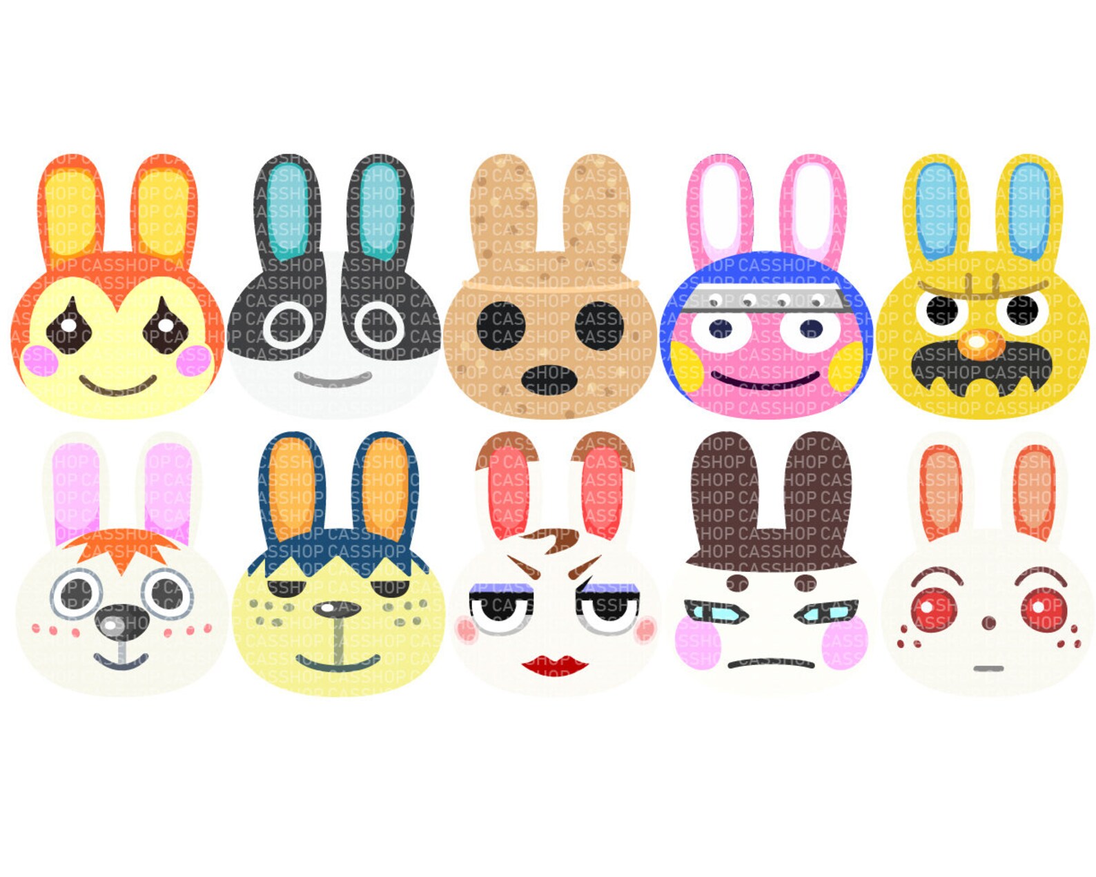 Download Rabbit Villagers Animal crossing SVG PNG files Animal | Etsy