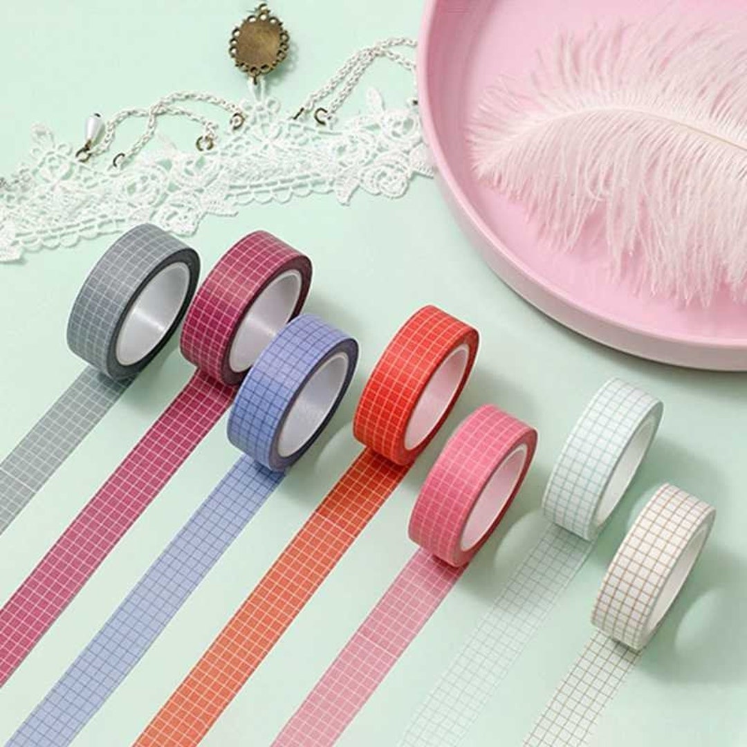 Grid Washi Tape Set Graph Paper Washi Washi Tape Etsy