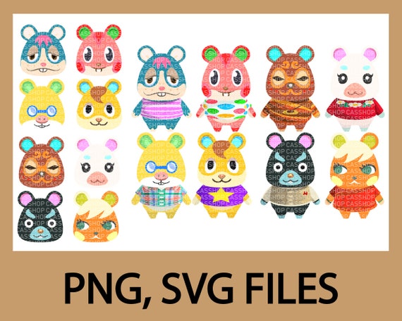 Download Hamster Villagers Animal Crossing Svg Png Files Animal Etsy
