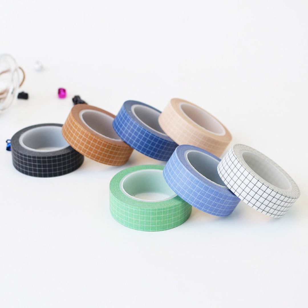 Grid Washi Tape Set Graph Paper Washi Grid Washi Tape Etsy