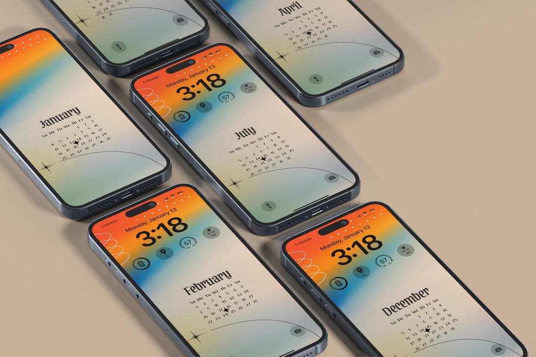 IPhone 2026 Calendar Wallpaper, Phone Wallpaper, Wallpaper Iphone