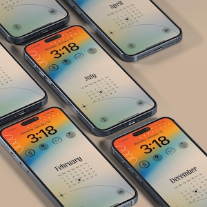 Iphone 2026 calendar wallpaper, phone wallpaper, wallpaper iphone, aesthetic wallpaper, minimal wallpaper, instant download.