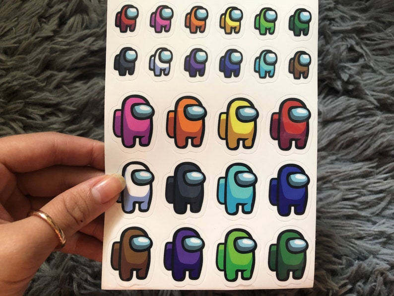 among us sticker among us sticker bundle among us sticker etsy
