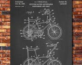 Schwinn Stingray Bicycle Patent Print Art 1968