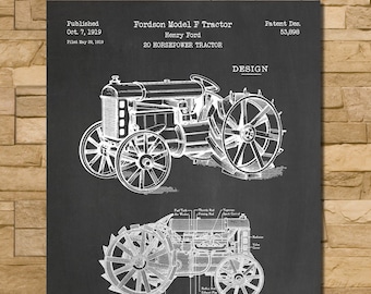 Patent Art Depicting Original Ford Tractor 1919