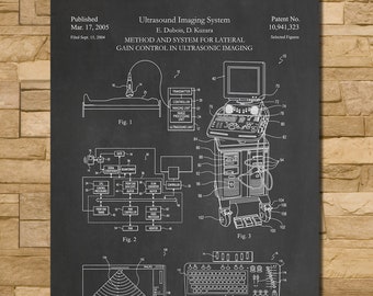 Ultrasound Patent Print Art 2005