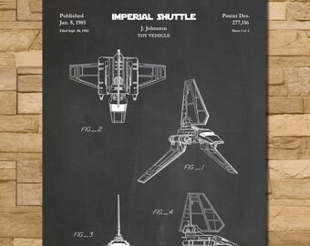 Patent Print of Imperial Shuttle 1985