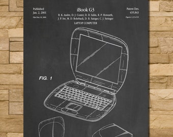 Patent Art Depicting Apple Computer iBook 2001