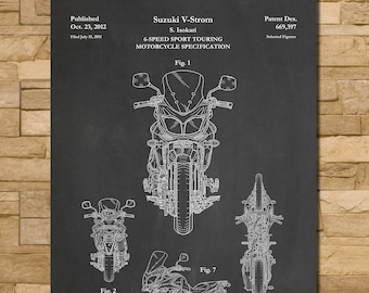 Patent Art of Suzuki V-Strom Motorcycle 2012