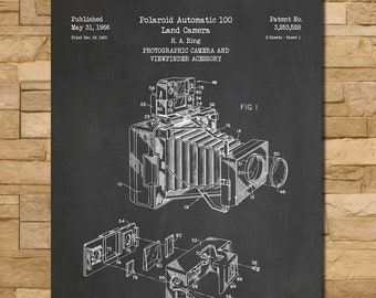 Camera Viewfinder Patent Print Art 1968