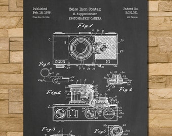 Camera Patent Print Art 1936