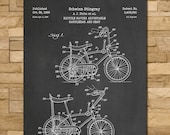 Schwinn Stingray Bicycle Patent Print Art 1968