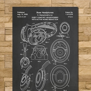 Patent Art Depicting Bose Headphones 2008