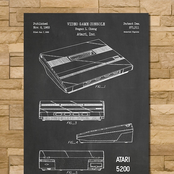 Patent Art Depicting Atari 5200 1983