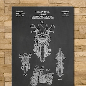 Patent Art of Suzuki V-Strom Motorcycle 2012