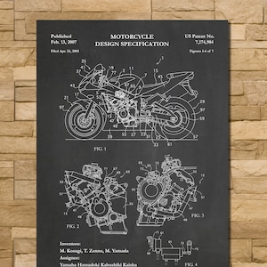 Patent Art Depicting Yamaha Motorcycle 2007