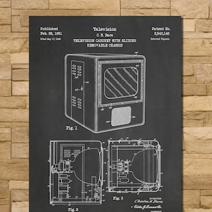 TV Patent Print Art 1951