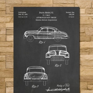 Patent Art For Buick Car 1951