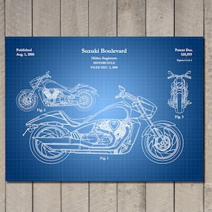 Patent Art Depicting Suzuki Boulevard Motorcycle 2006