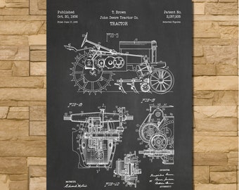 Patent Art for John Deere Tractor 1936