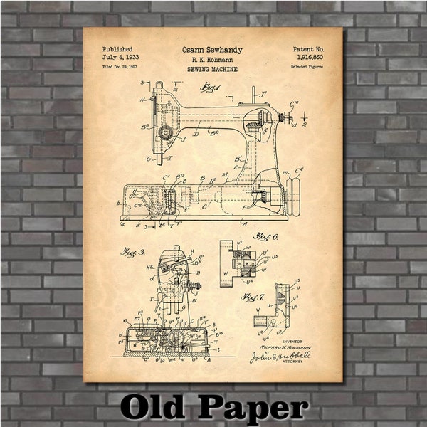 Patent Art For Sewhandy Sewing Machine 1933