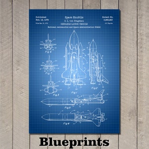 NASA Space Shuttle Patent Print Art 1975 image 5