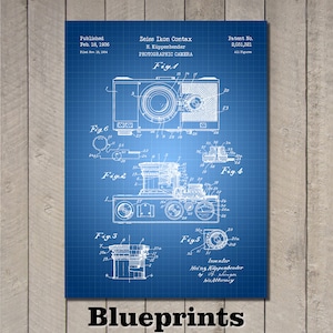 Camera Patent Print Art 1936 Blueprints